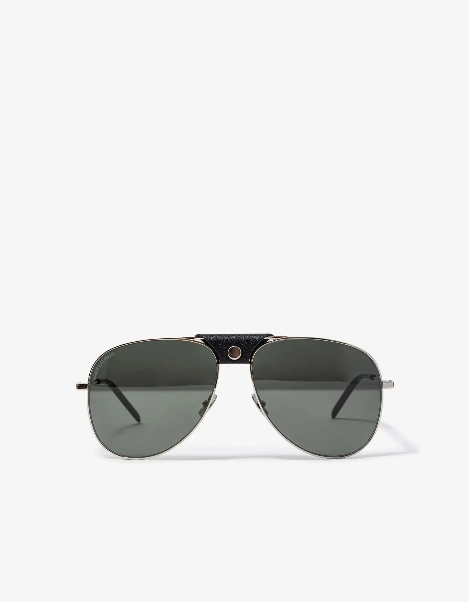 Saint Laurent Silver Classic 11 Sunglasses sold by Zoo Fashions