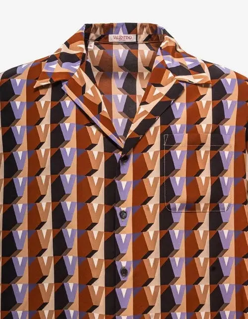 Valentino 3Dream Valentino Printed Silk Shirt sold by Zoo Fashions product image thumbnail 3