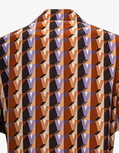 Valentino 3Dream Valentino Printed Silk Shirt sold by Zoo Fashions product image thumbnail 4