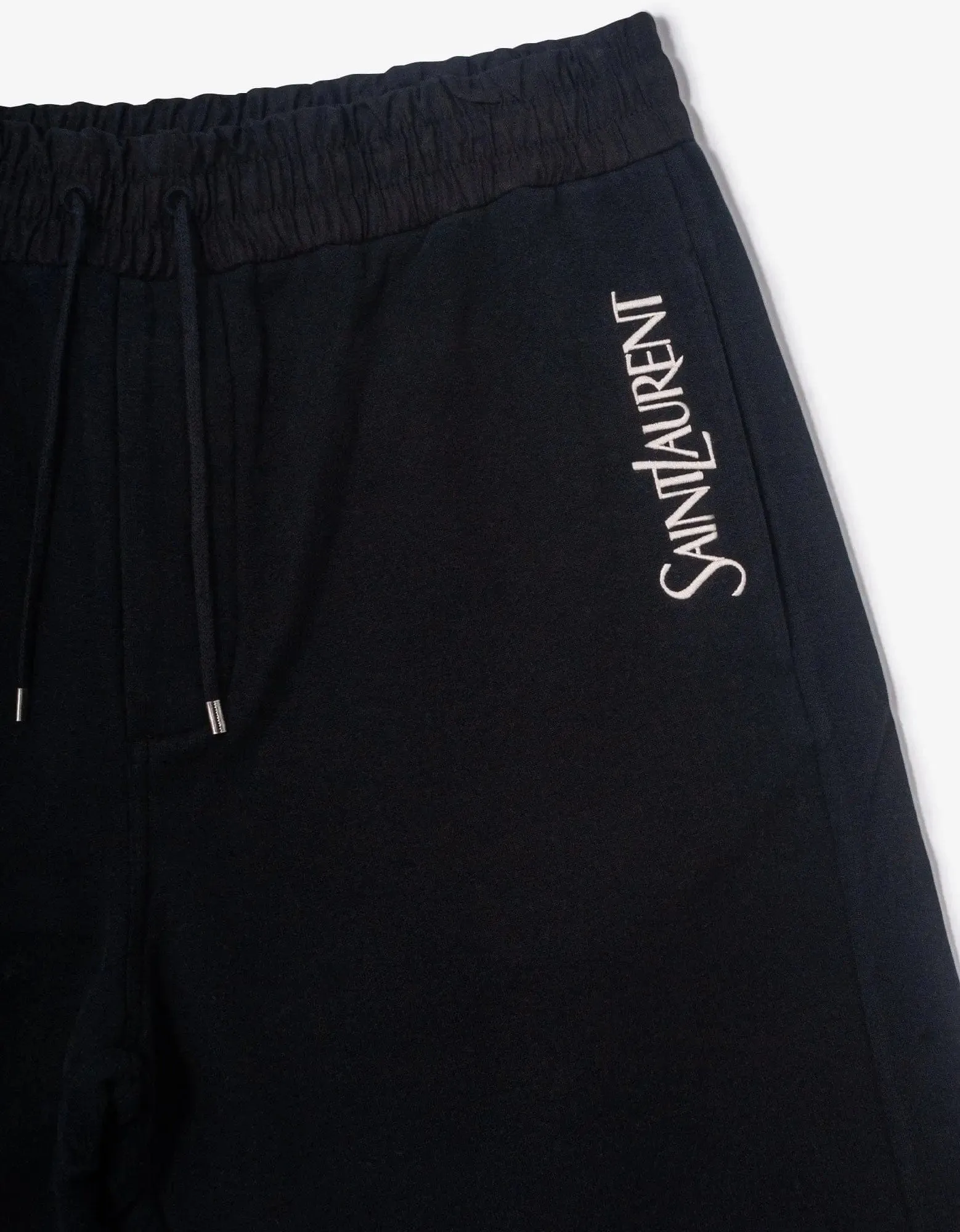 Saint Laurent Black Logo Sweat Shorts sold by Zoo Fashions product image thumbnail 4
