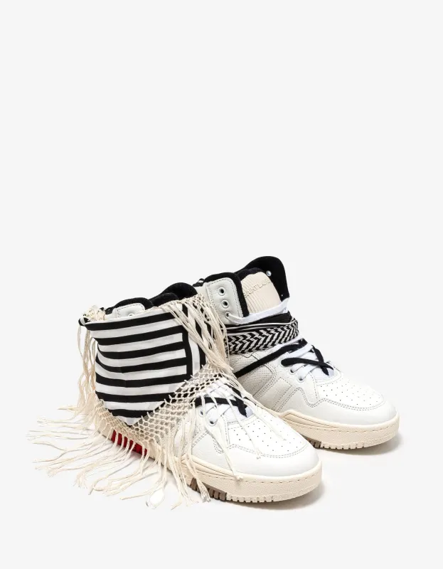 Saint Laurent Smith Bandana High Top Trainers sold by Zoo Fashions