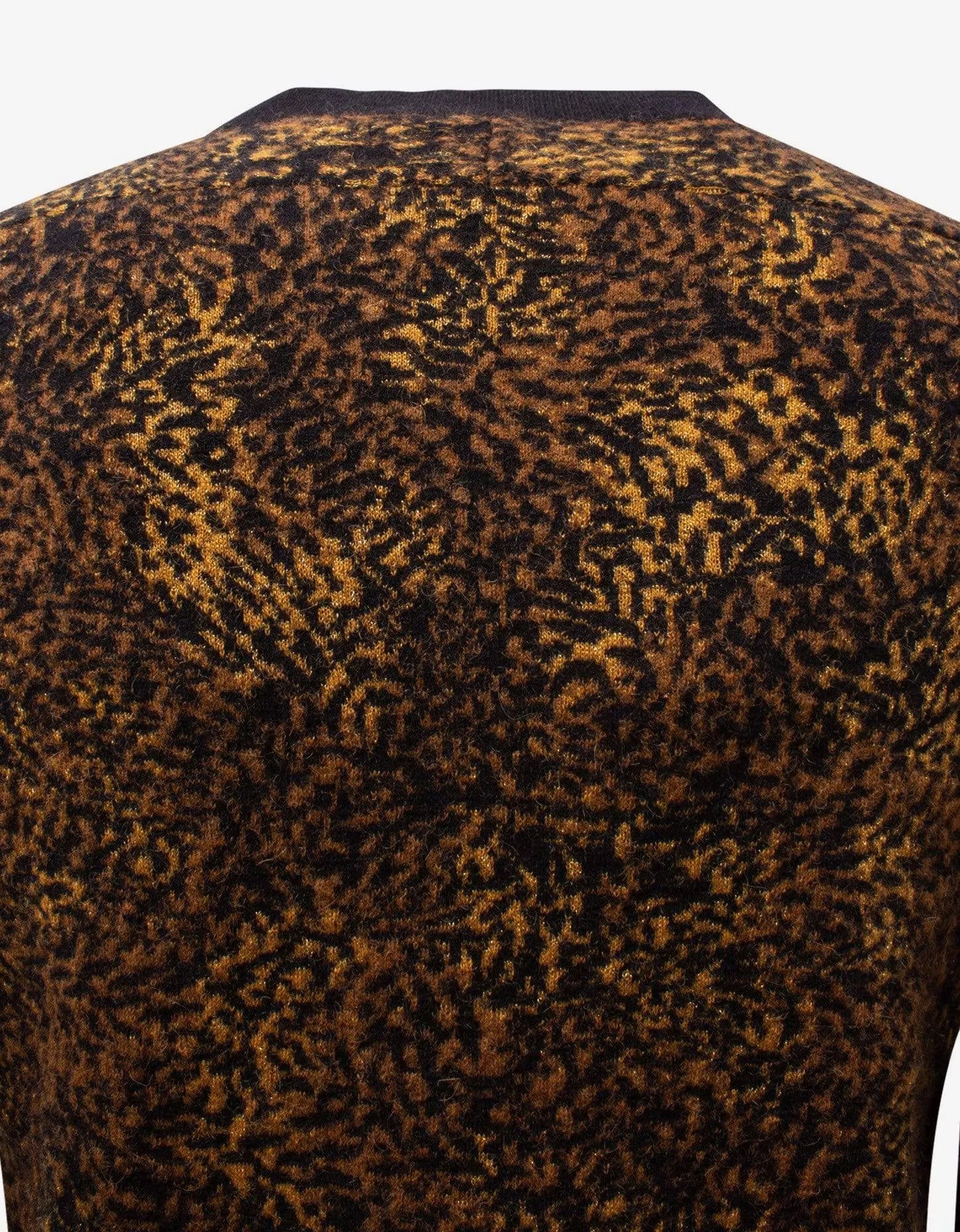 Saint Laurent Leopard Print Wool-Blend Sweater sold by Zoo Fashions product image thumbnail 4