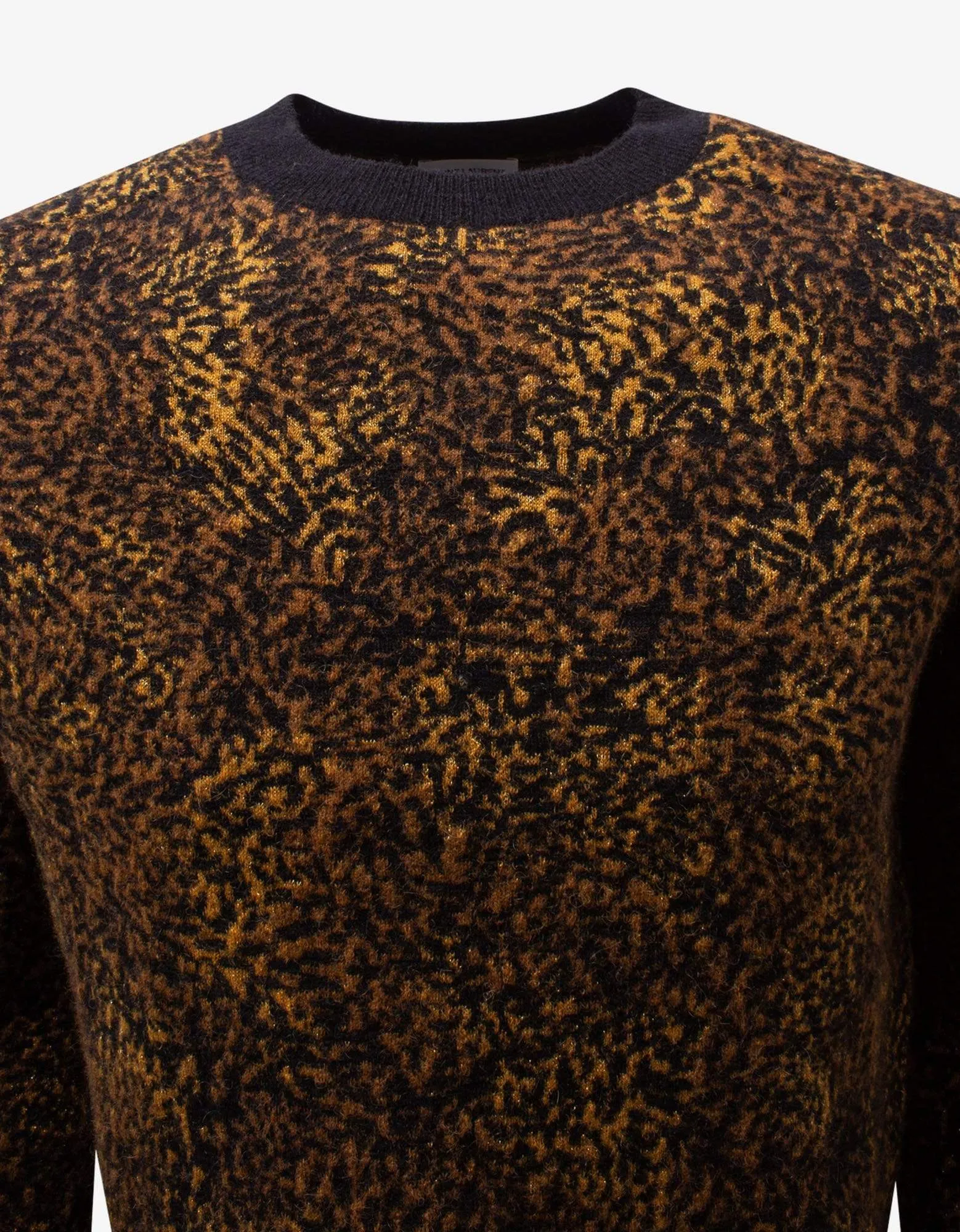 Saint Laurent Leopard Print Wool-Blend Sweater sold by Zoo Fashions product image thumbnail 3