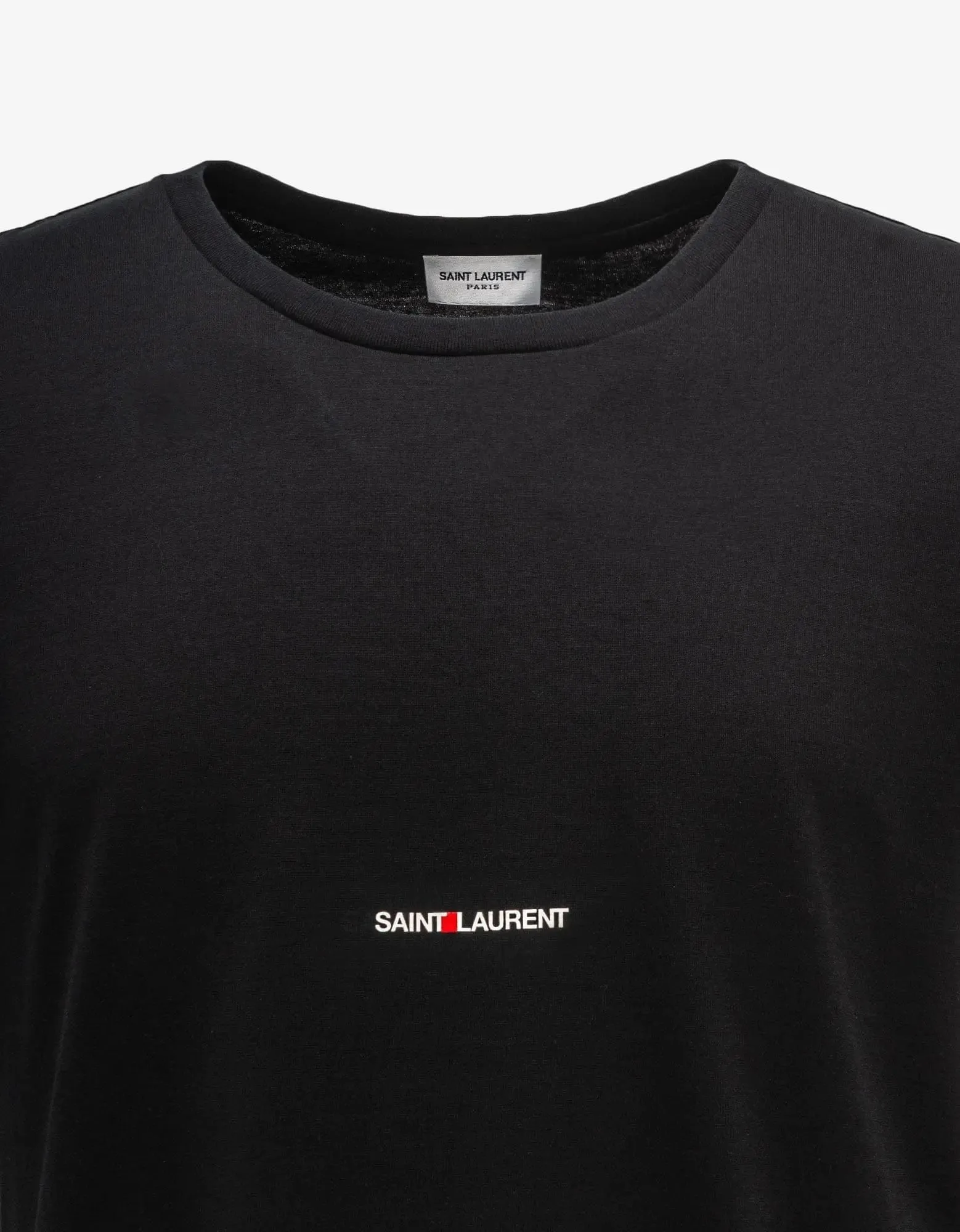 Saint Laurent Black Rive Gauche Logo T-Shirt sold by Zoo Fashions product image thumbnail 3