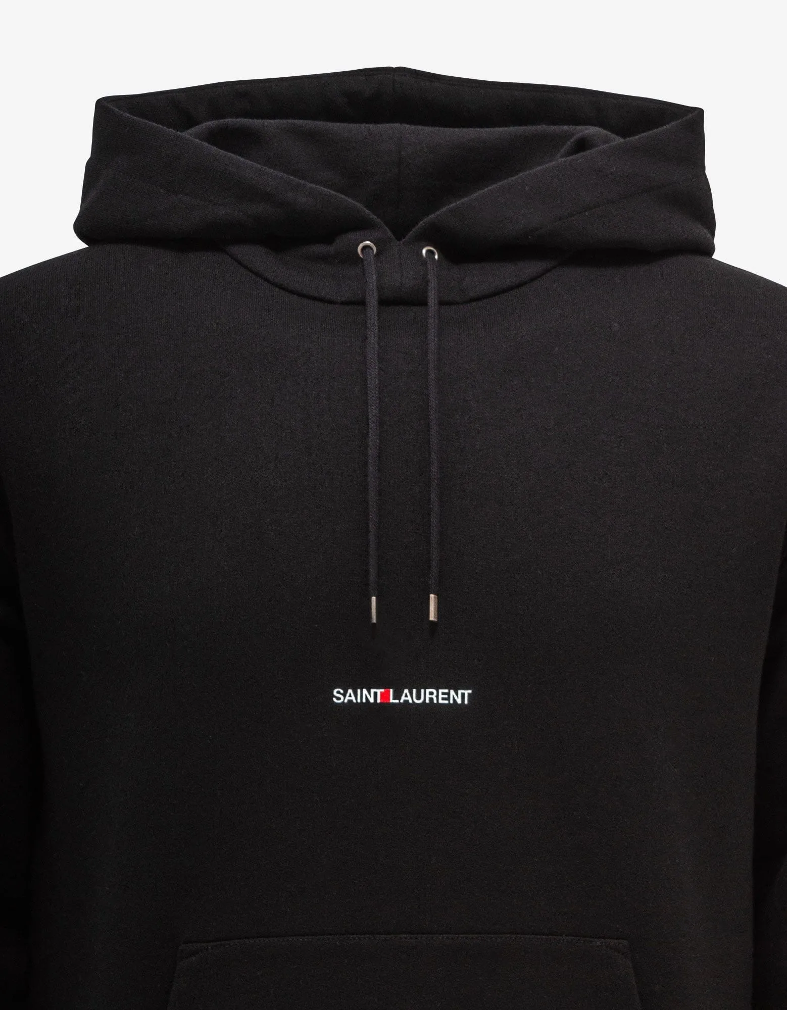 Saint Laurent Black Logo Print Hoodie sold by Zoo Fashions product image thumbnail 3
