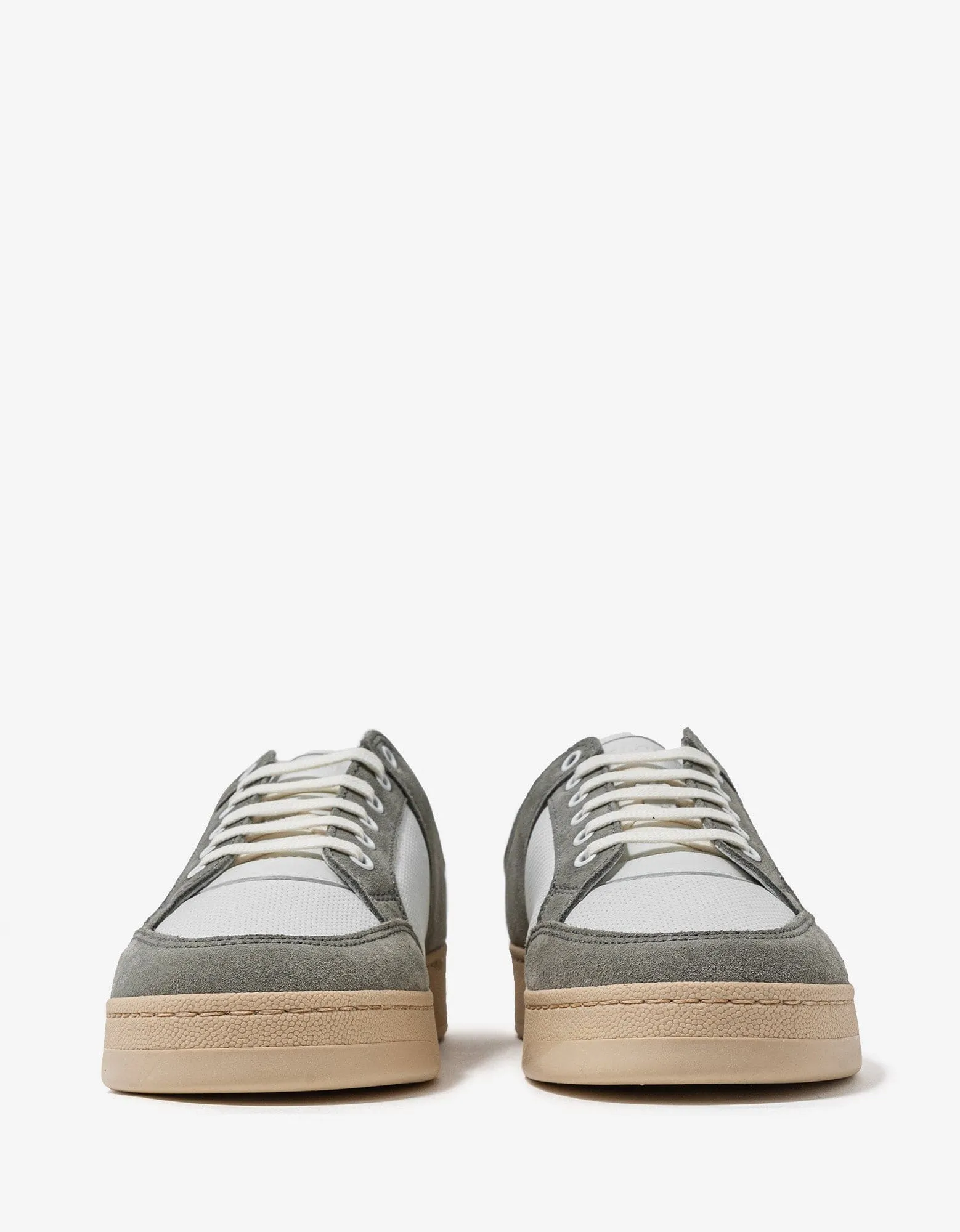 Saint Laurent White & Grey SL/61 Leather Trainers sold by Zoo Fashions product image thumbnail 4