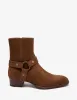 Saint Laurent Brown Wyatt 40 Harness Boots sold by Zoo Fashions