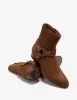 Saint Laurent Brown Wyatt 40 Harness Boots sold by Zoo Fashions