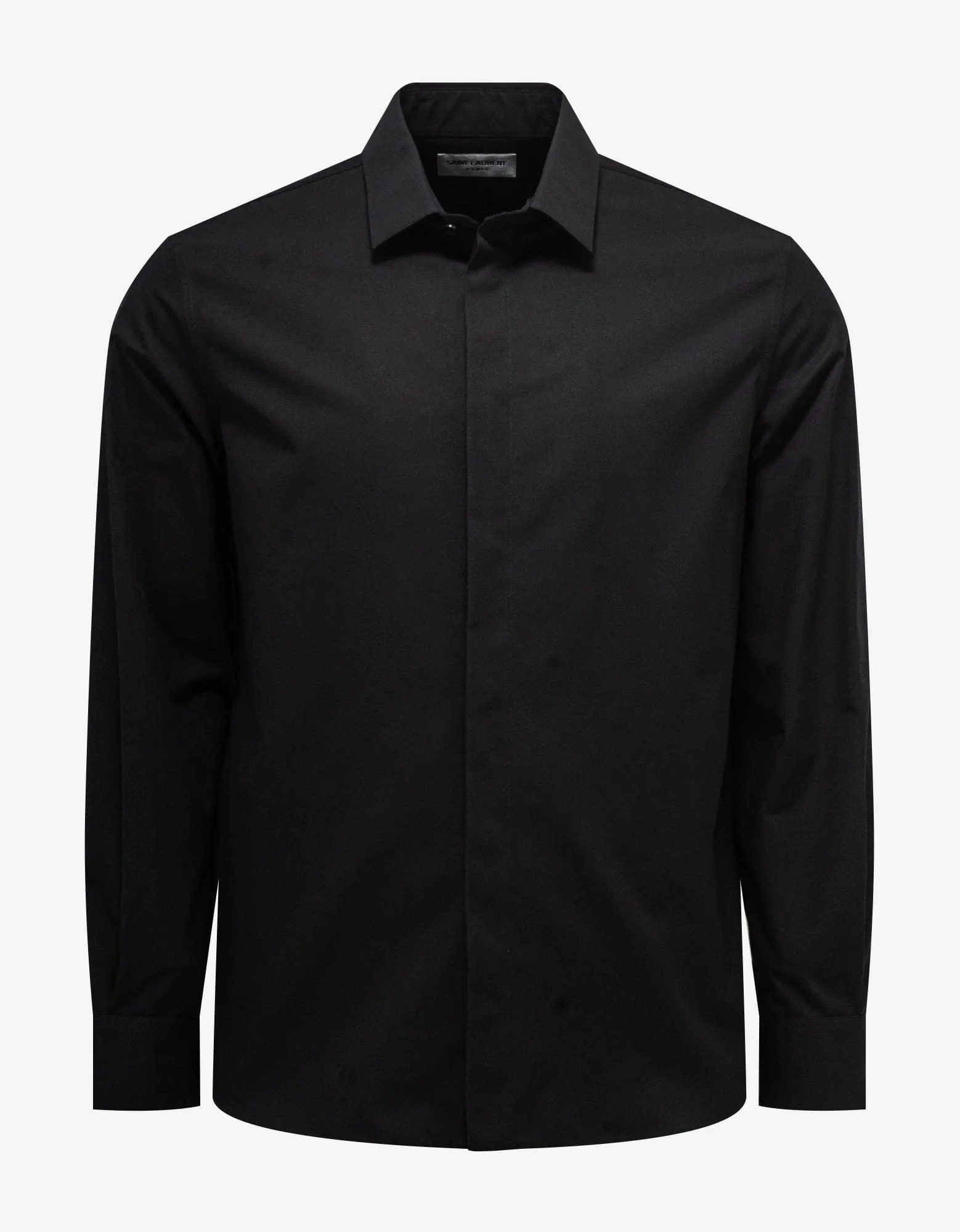 Saint Laurent Black Slim Shirt sold by Zoo Fashions