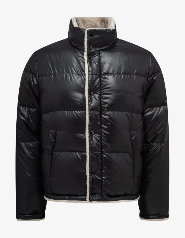 Saint Laurent Black Down Puffer Jacket sold by Zoo Fashions