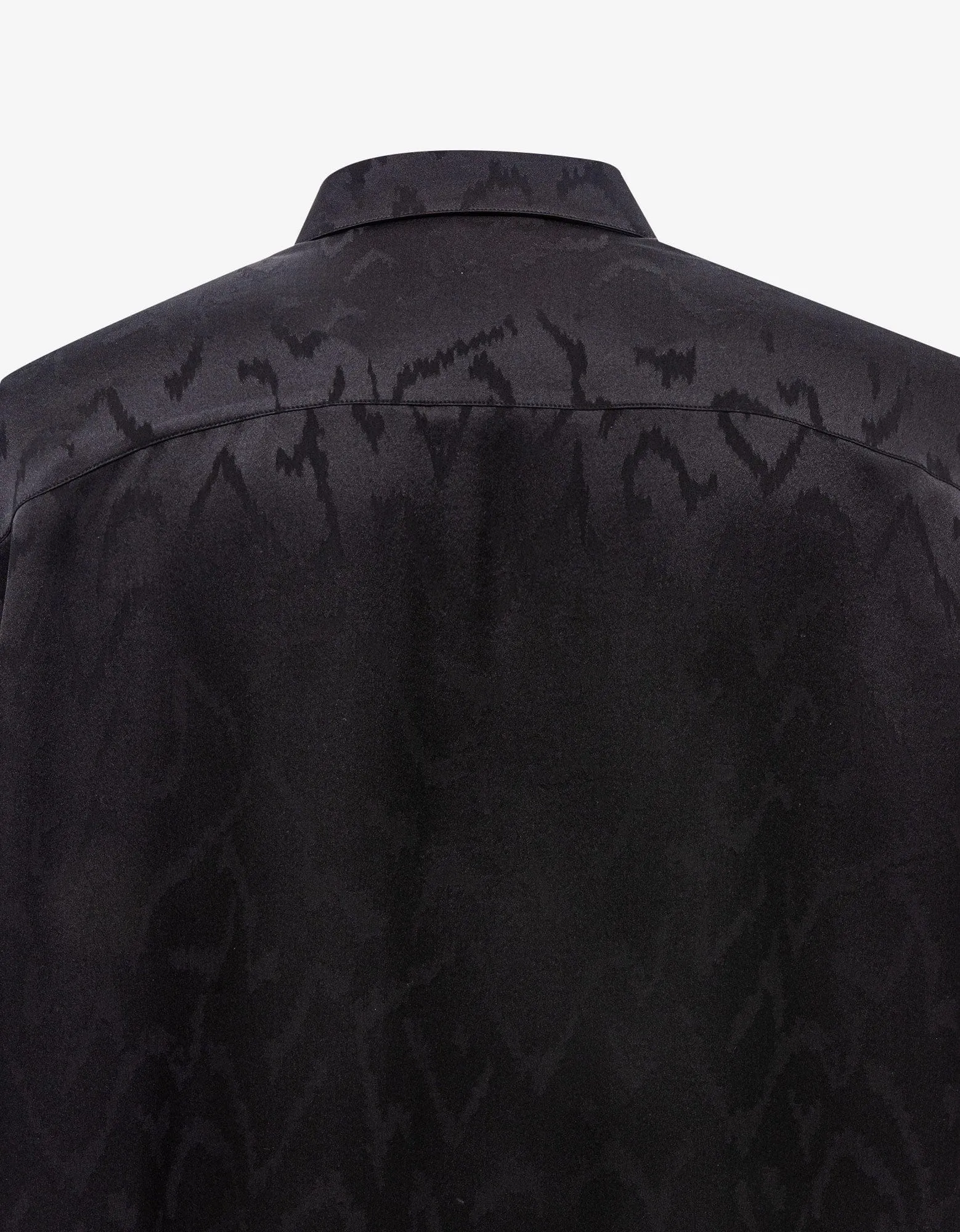 Saint Laurent Black Pattern Oversize Silk Shirt sold by Zoo Fashions product image thumbnail 5