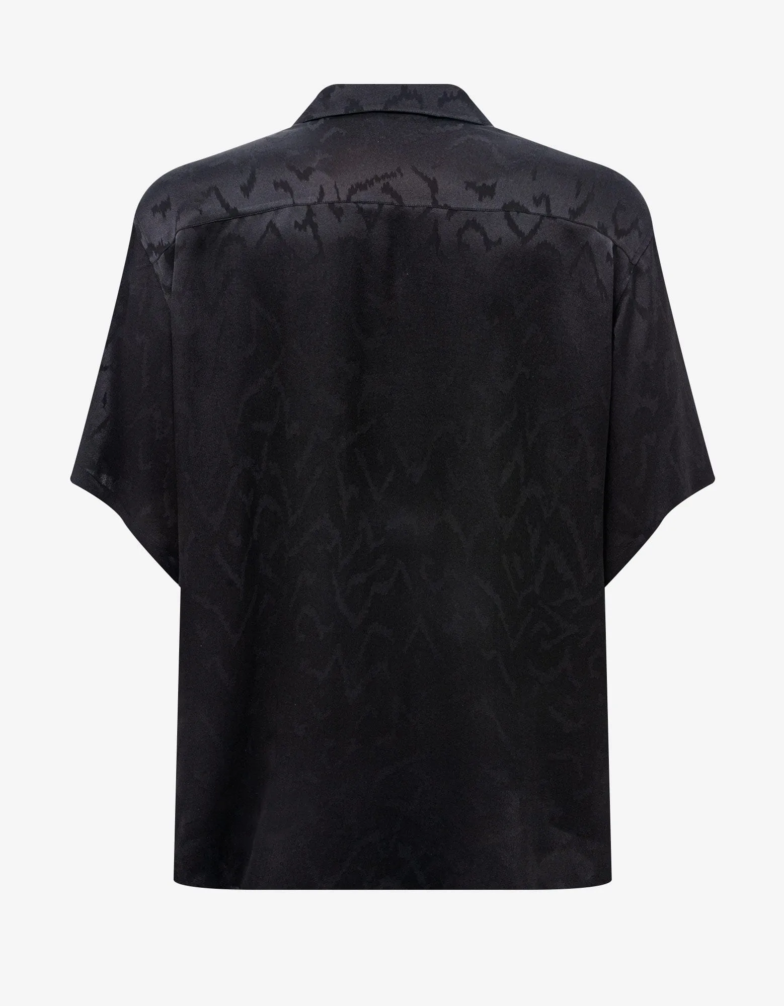 Saint Laurent Black Pattern Oversize Silk Shirt sold by Zoo Fashions product image thumbnail 2