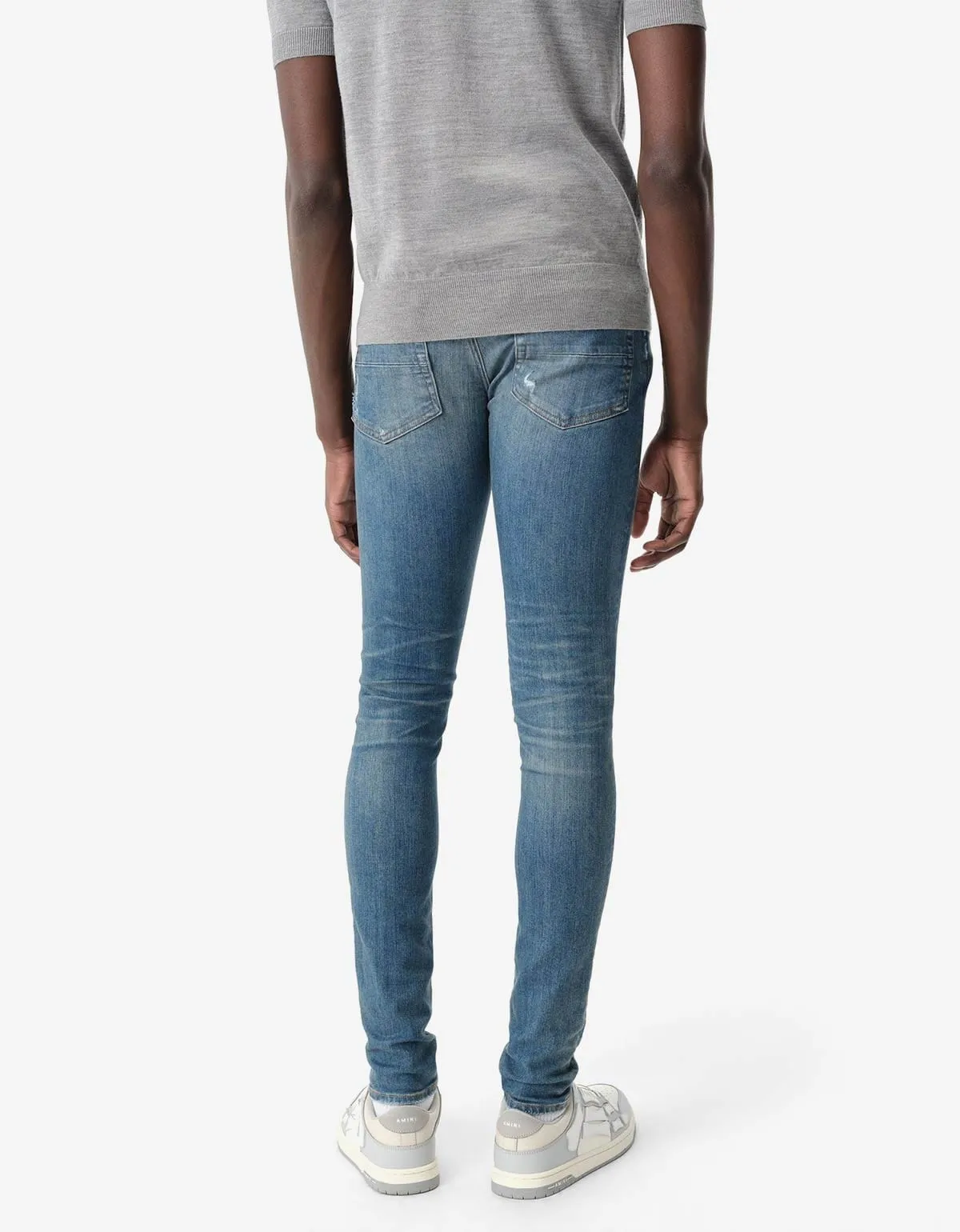 Amiri Dark Indigo Stack Jeans sold by Zoo Fashions product image thumbnail 2