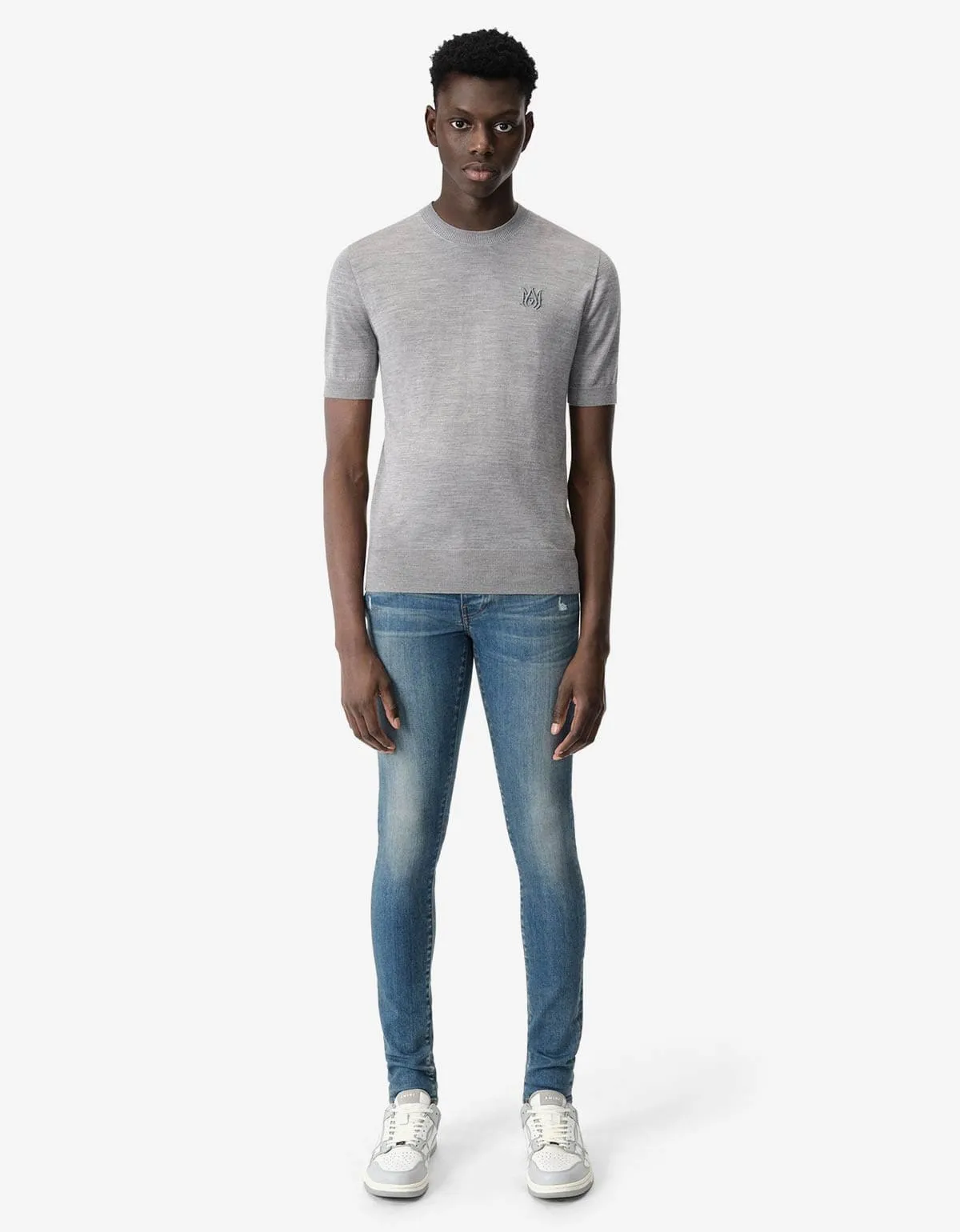 Amiri Dark Indigo Stack Jeans sold by Zoo Fashions product image thumbnail 5