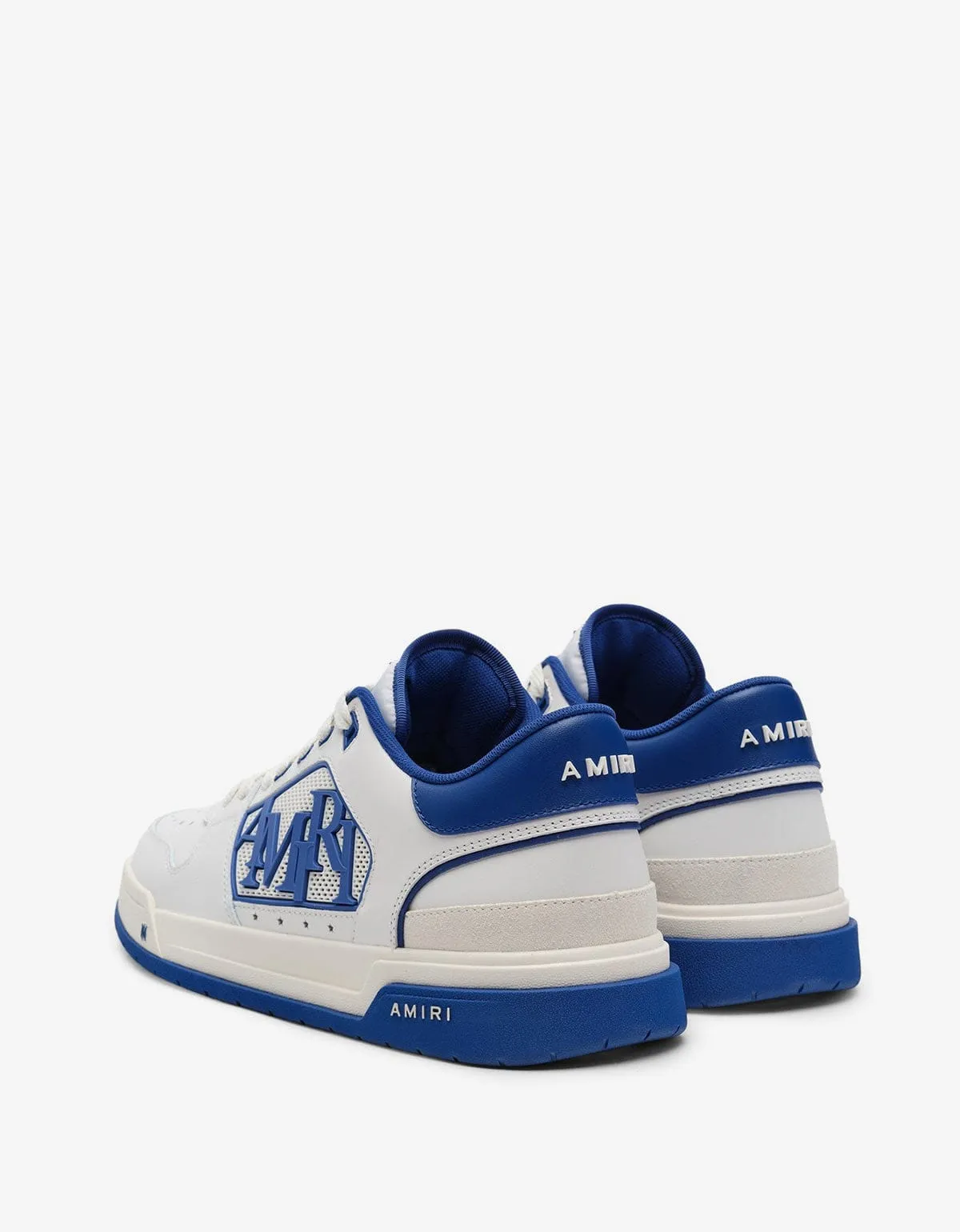 Amiri Classic Low White & Blue Trainers sold by Zoo Fashions product image thumbnail 4