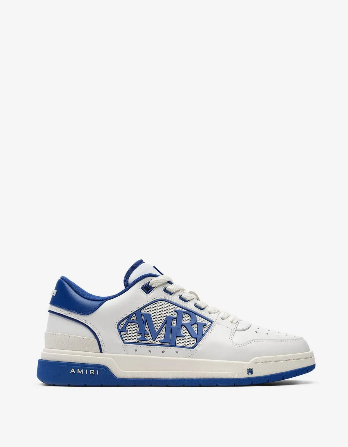 Amiri Classic Low White & Blue Trainers sold by Zoo Fashions product image thumbnail 2