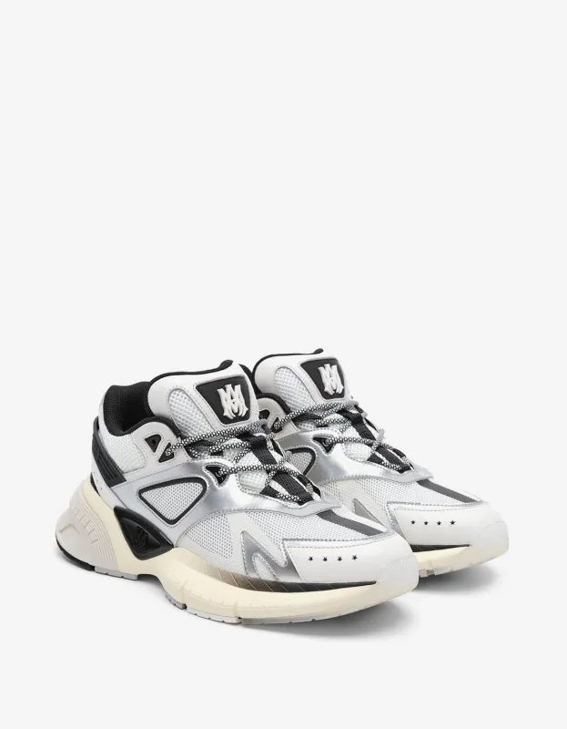 Amiri MA Runner Black & Silver Trainers sold by Zoo Fashions