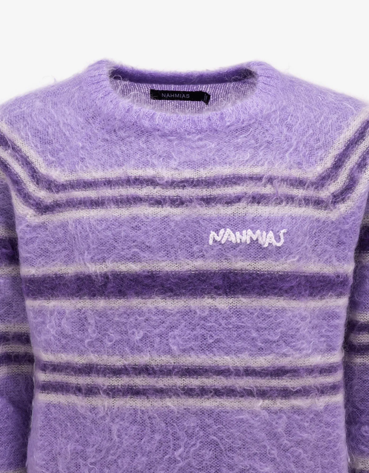 Nahmias Purple Striped Knit Sweater sold by Zoo Fashions product image thumbnail 4