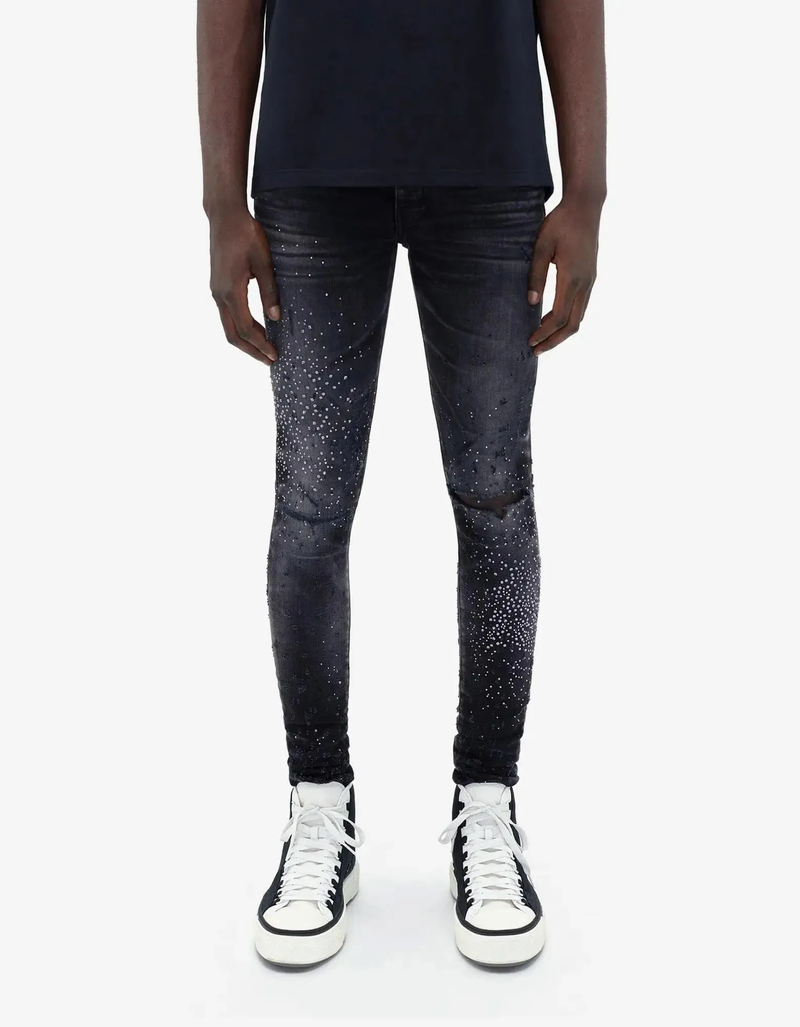 Amiri Black Crystal Shotgun Jeans sold by Zoo Fashions product image thumbnail 2