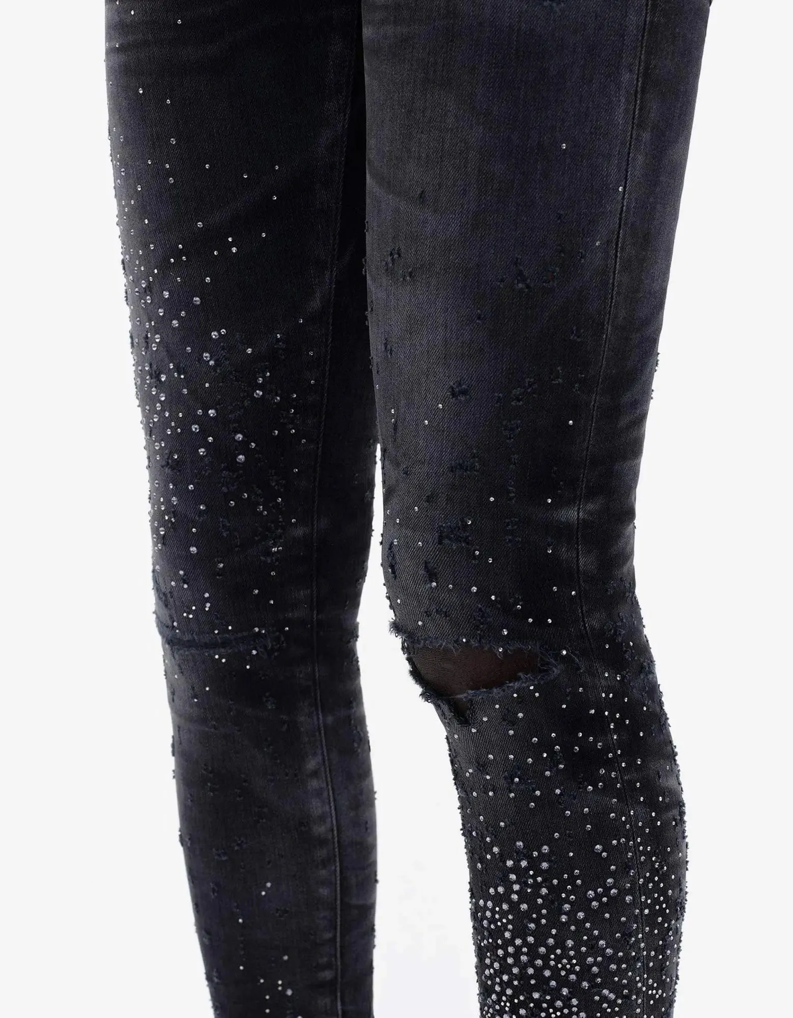 Amiri Black Crystal Shotgun Jeans sold by Zoo Fashions product image thumbnail 3