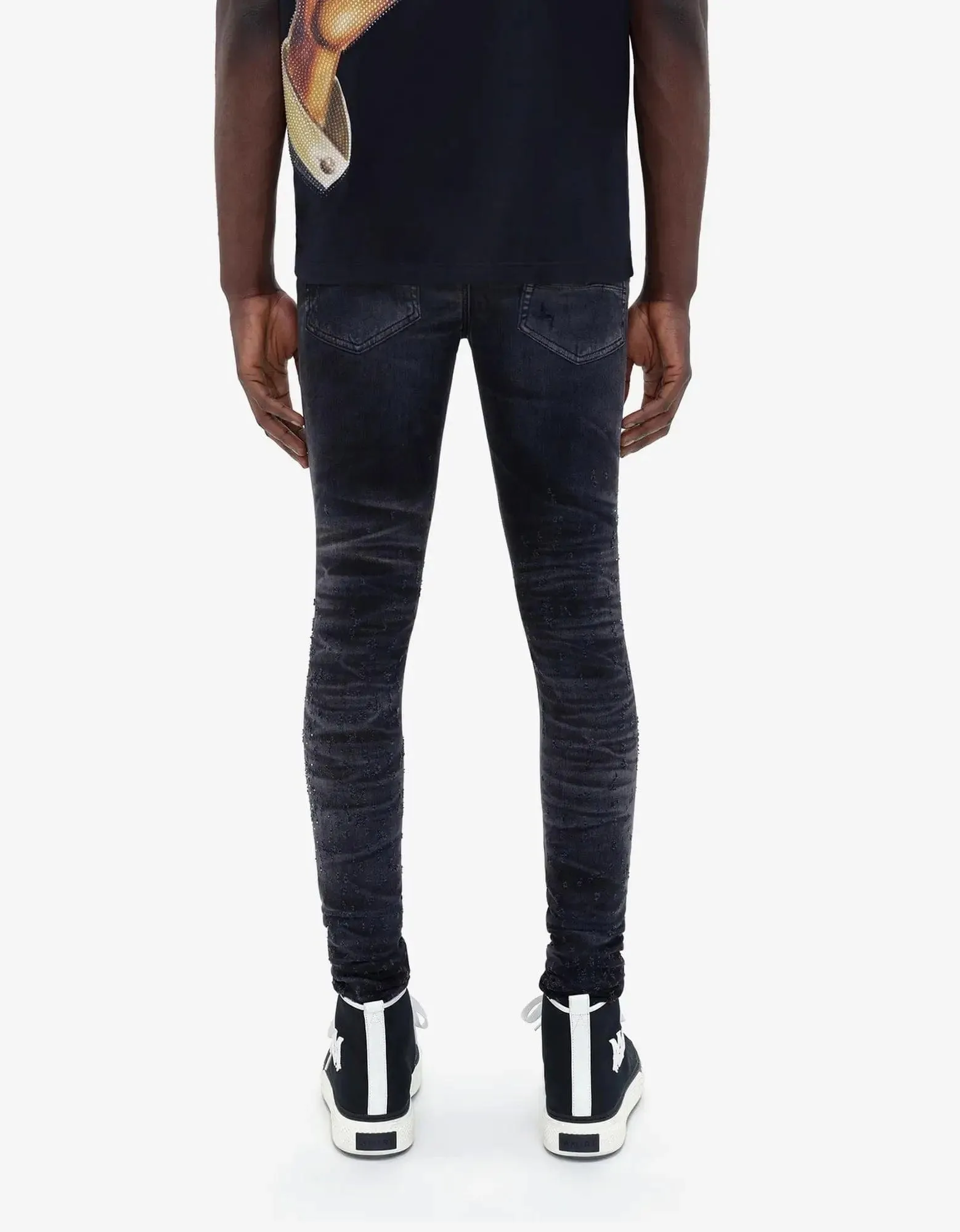 Amiri Black Crystal Shotgun Jeans sold by Zoo Fashions product image thumbnail 4