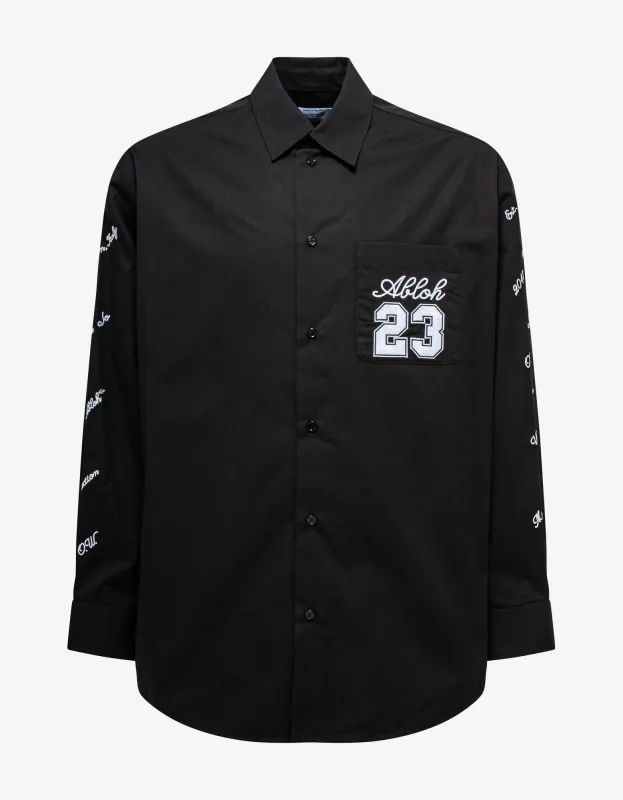 Off-White Black OW 23 Overshirt sold by Zoo Fashions