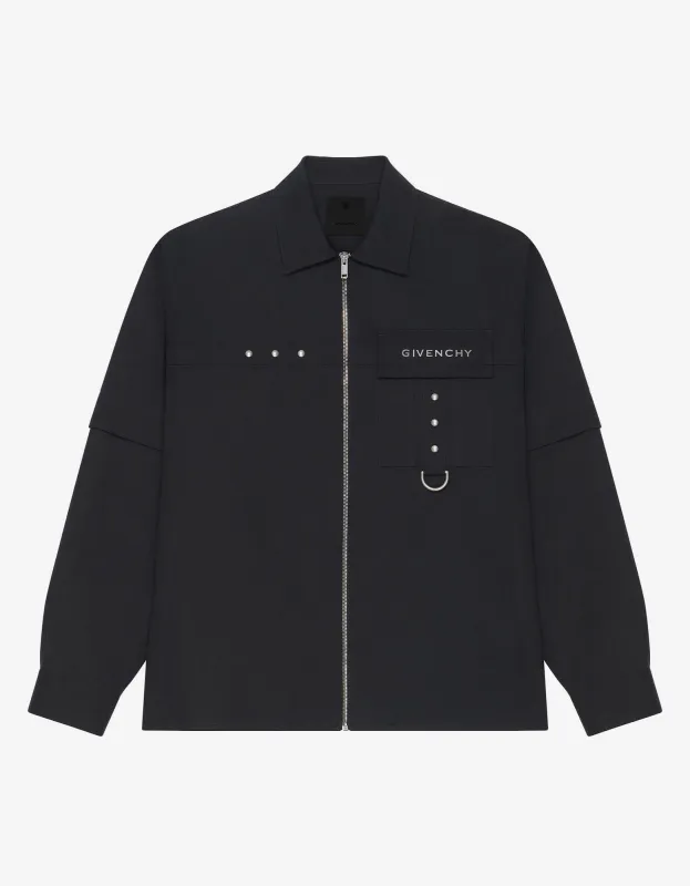 Givenchy Black Metal Detail Shirt sold by Zoo Fashions