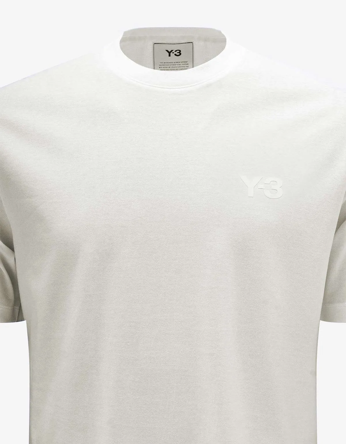 Y-3 Off White Logo Relaxed T-Shirt sold by Zoo Fashions product image thumbnail 3