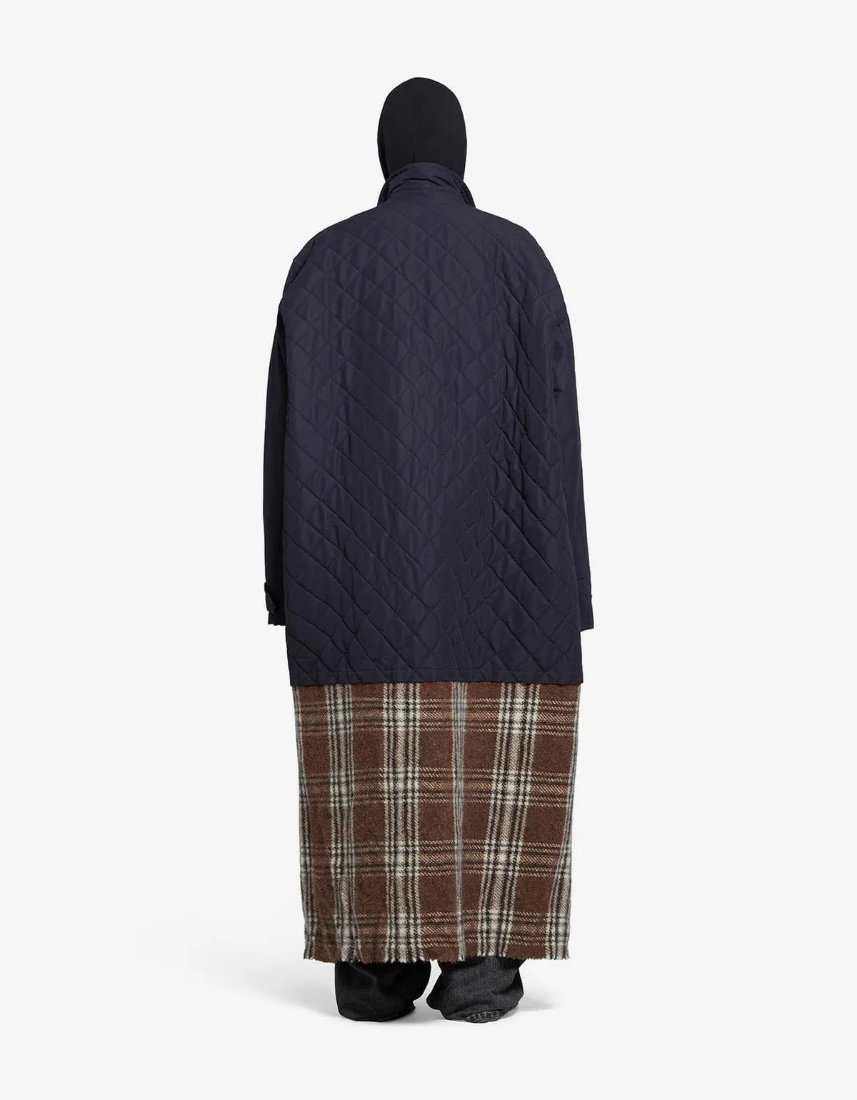 Balenciaga Blue Layered Parka sold by Zoo Fashions product image thumbnail 3