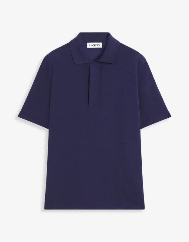 Lanvin Blue Classic Polo T-Shirt made by Lanvin