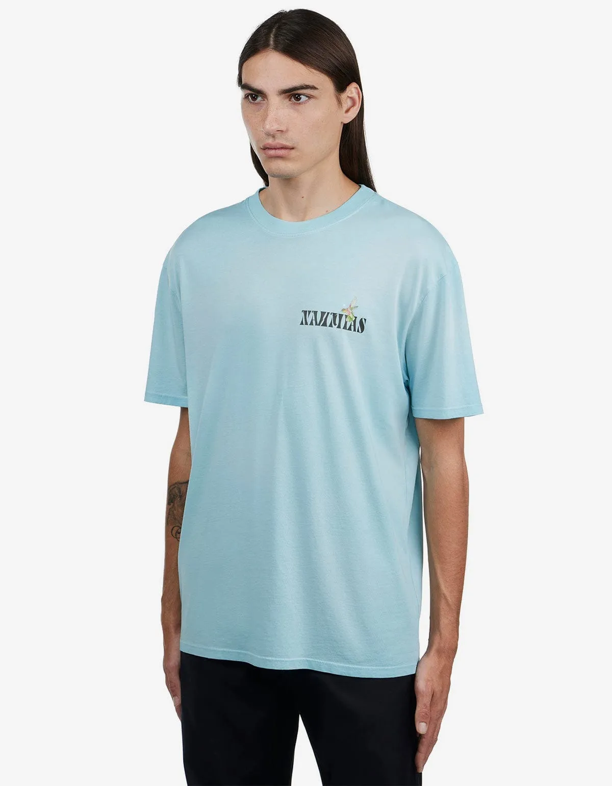 Nahmias Blue Hummingbird Print T-Shirt sold by Zoo Fashions product image thumbnail 2