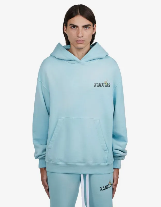 Nahmias Blue Hummingbird Print Hoodie sold by Zoo Fashions