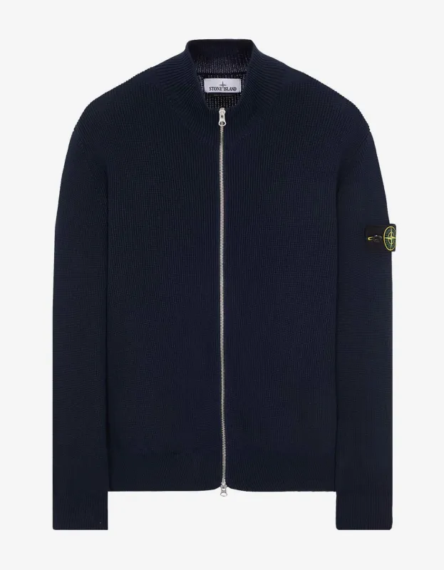 Stone Island Blue Zip Cardigan sold by Zoo Fashions
