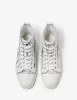 Christian Louboutin Louis Orlato Flat Gravity White High Top Trainers - sold by Zoo Fashions