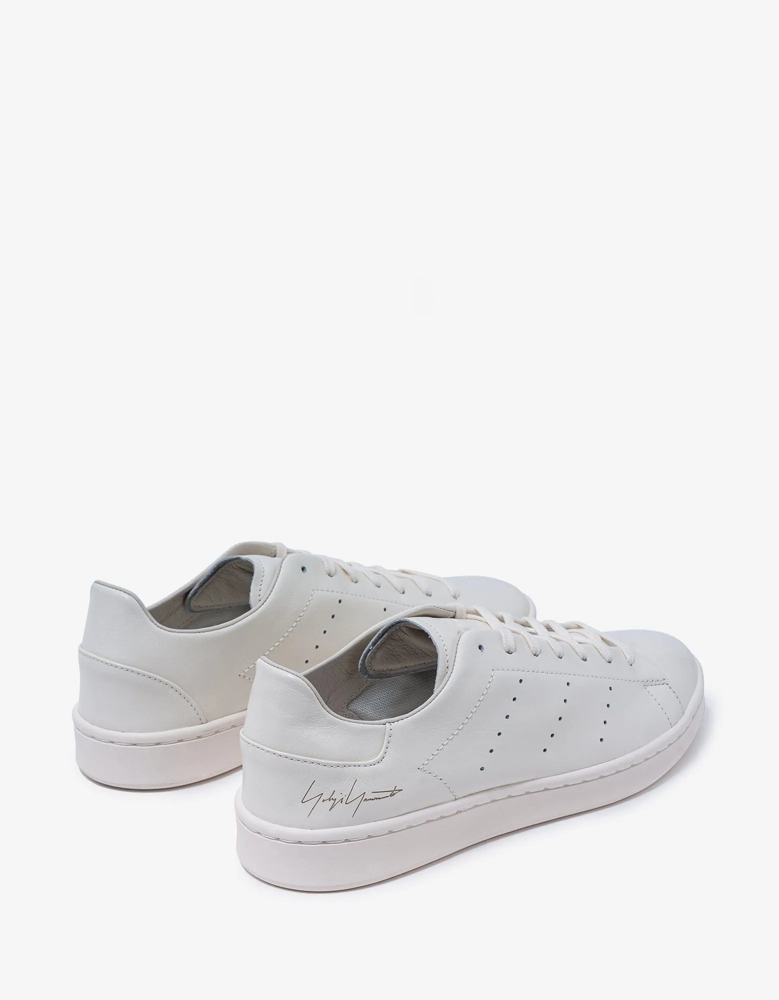 Y-3 White Leather Stan Smith Trainers sold by Zoo Fashions product image thumbnail 3