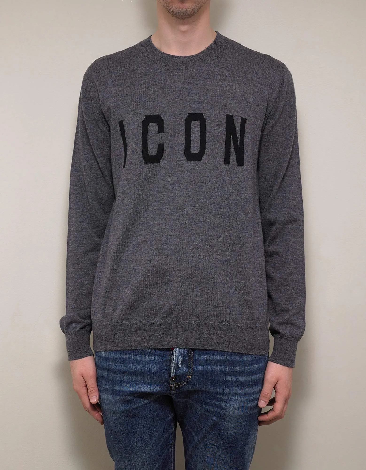 Dsquared2 Grey Icon Sweater sold by Zoo Fashions product image thumbnail 3