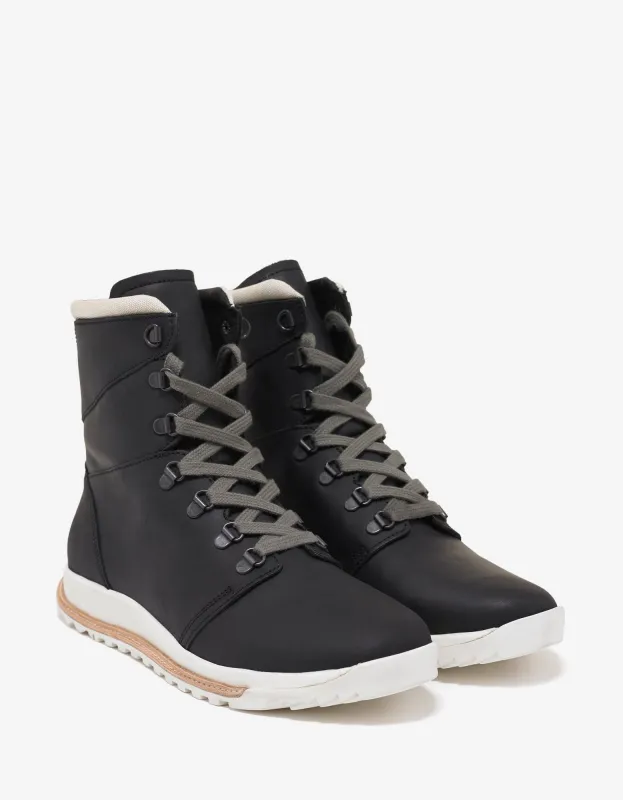 Rick Owens Lace Up Dirt Grafton Black Boots sold by Zoo Fashions