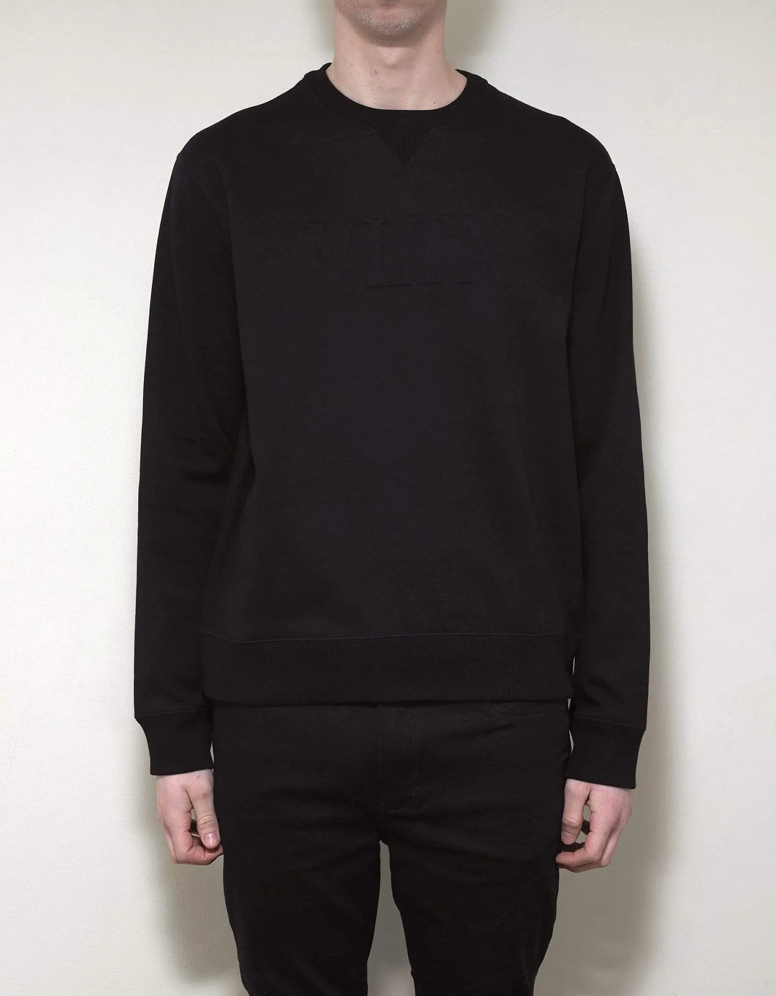Valentino Black VLTN Logo Sweatshirt sold by Zoo Fashions product image thumbnail 3
