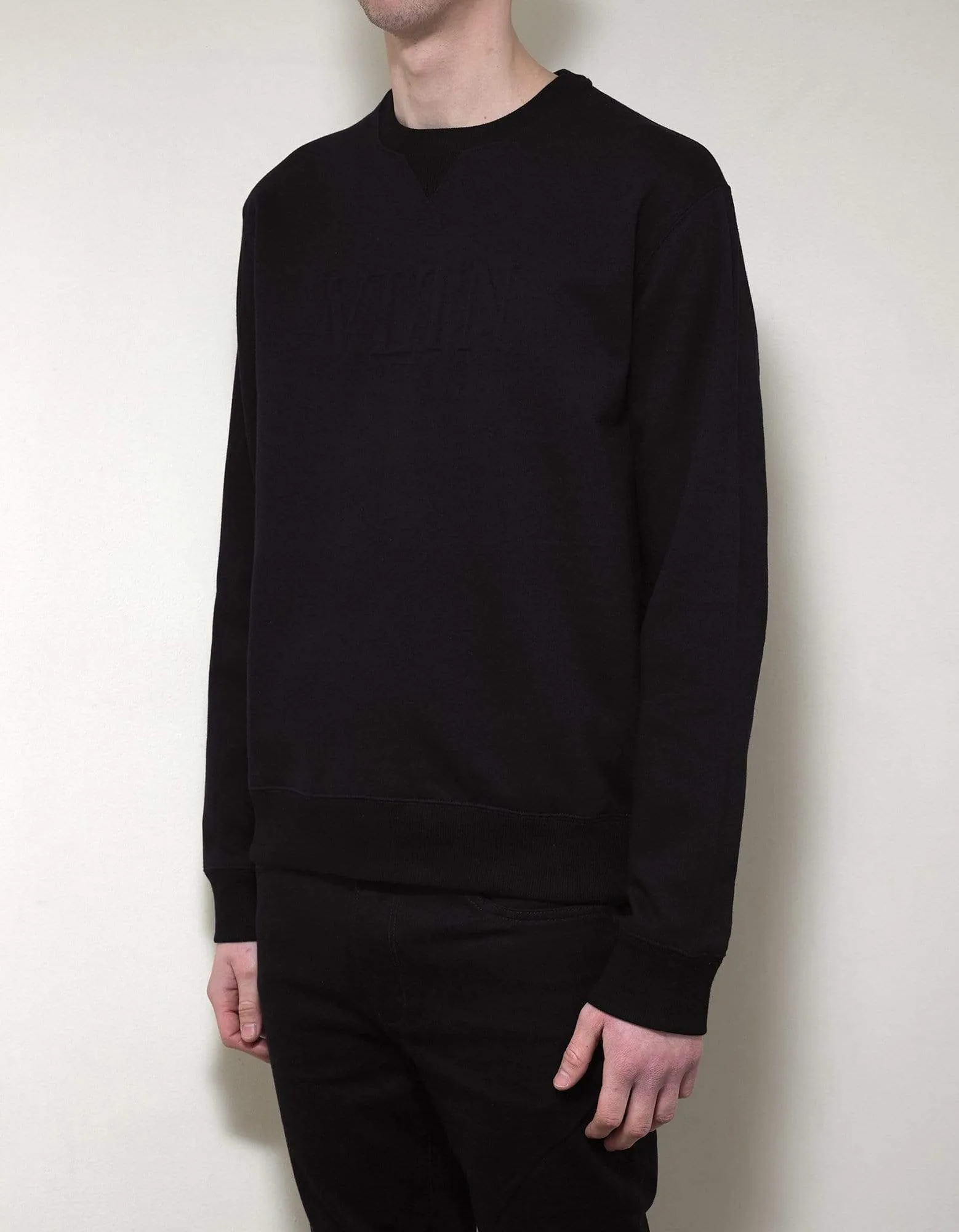 Valentino Black VLTN Logo Sweatshirt sold by Zoo Fashions product image thumbnail 2