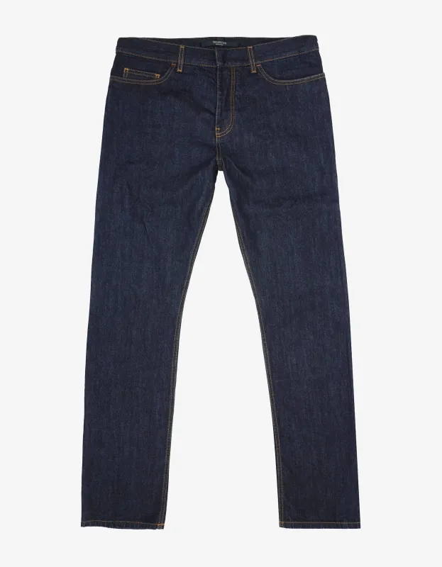 Valentino Blue Selvedge Denim Jeans made by Valentino