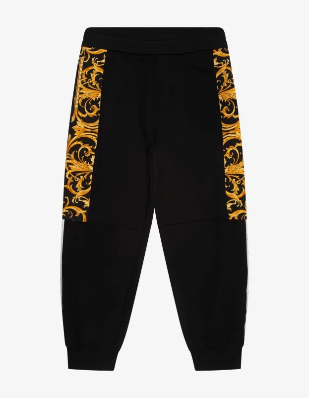 Versace Black Barocco Insert Sweat Pants sold by Zoo Fashions