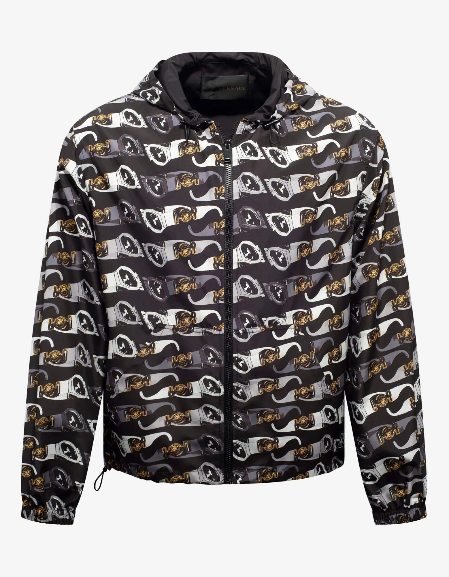 Versace Black Biggie Sunglasses Print Windbreaker sold by Zoo Fashions