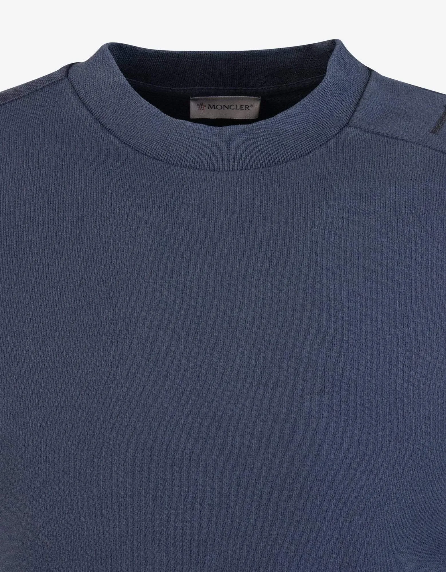 Moncler Navy Blue Sleeve Logo Sweatshirt sold by Zoo Fashions product image thumbnail 3