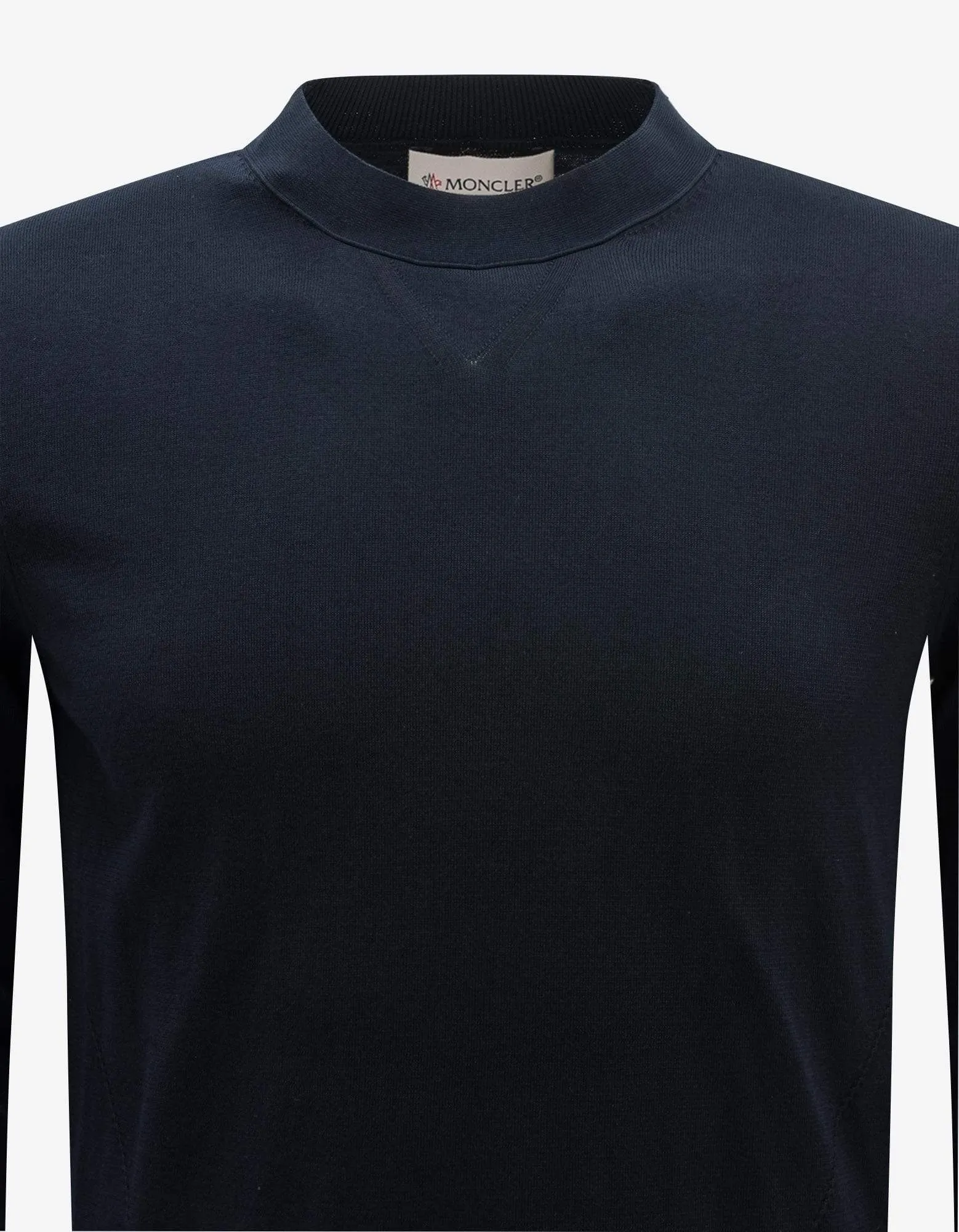 Moncler Navy Blue Tricolour Inlay Sweatshirt sold by Zoo Fashions product image thumbnail 3