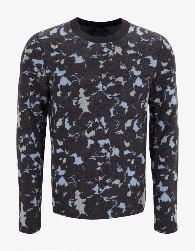 Lanvin Abstract Floral Wool Sweater sold by Zoo Fashions