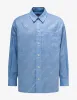 Kenzo by Verdy Blue All-Over Logo Overshirt sold by Zoo Fashions