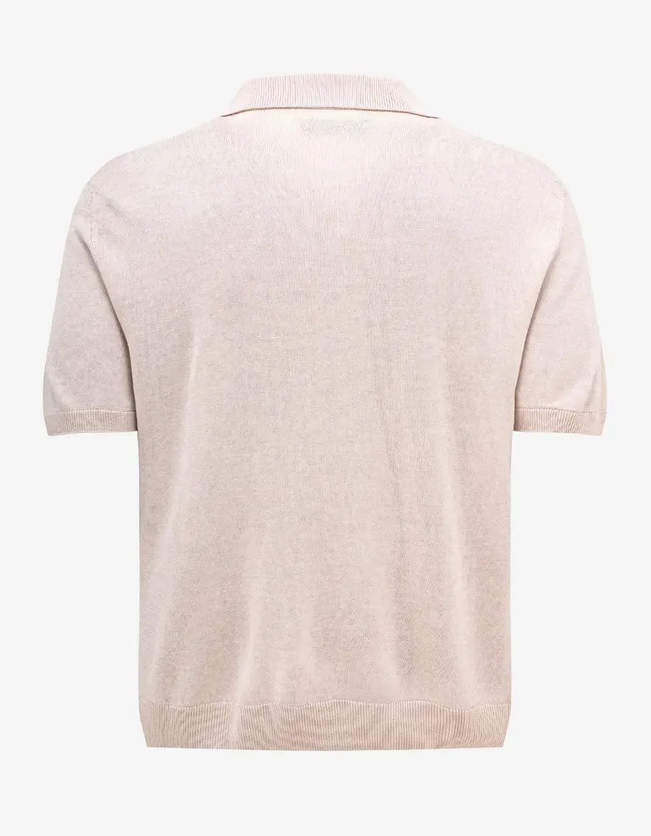 Amiri Beige Aloha Silk Polo T-Shirt sold by Zoo Fashions product image thumbnail 2