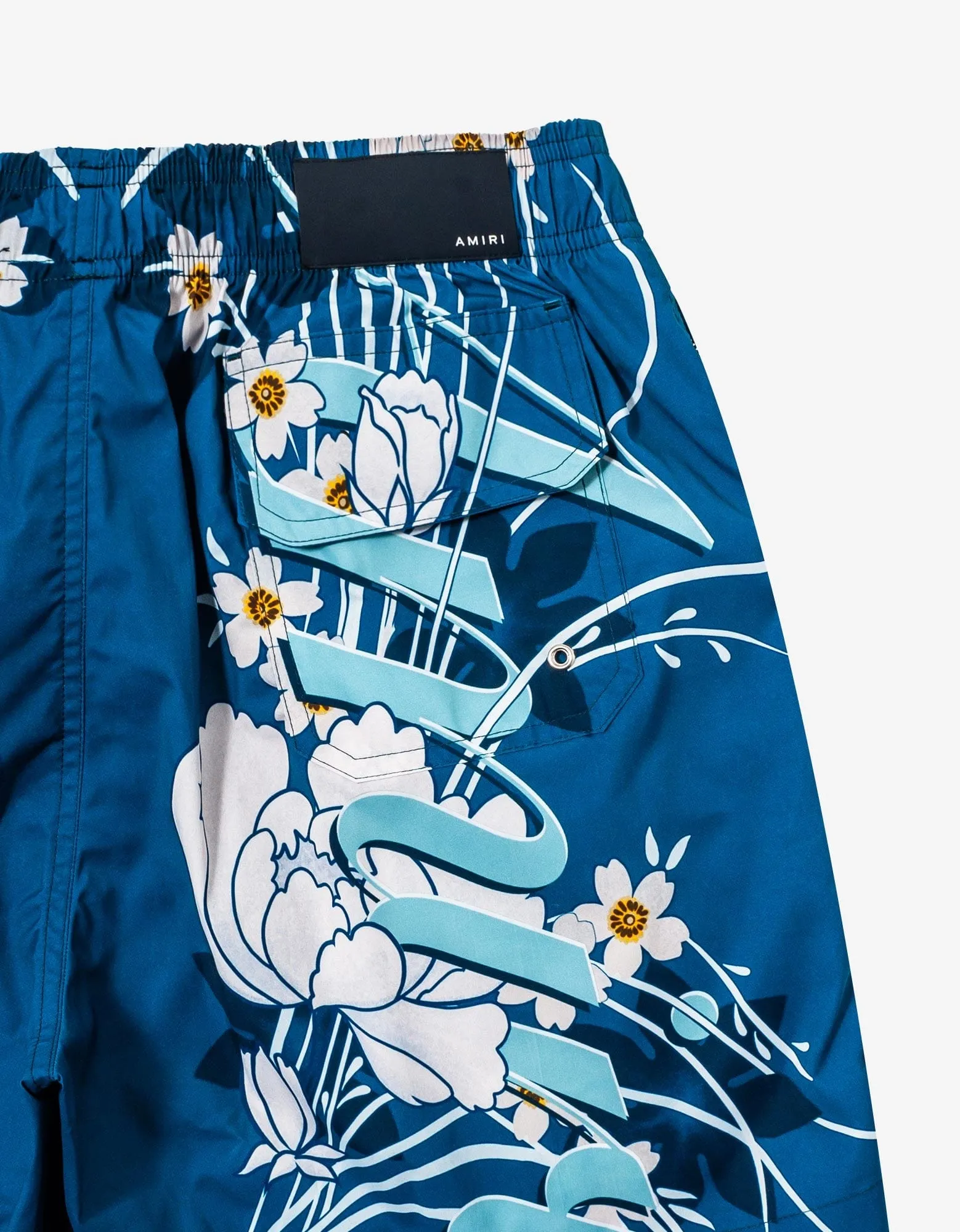 Amiri Blue Floral Amiri Swim Shorts sold by Zoo Fashions product image thumbnail 3