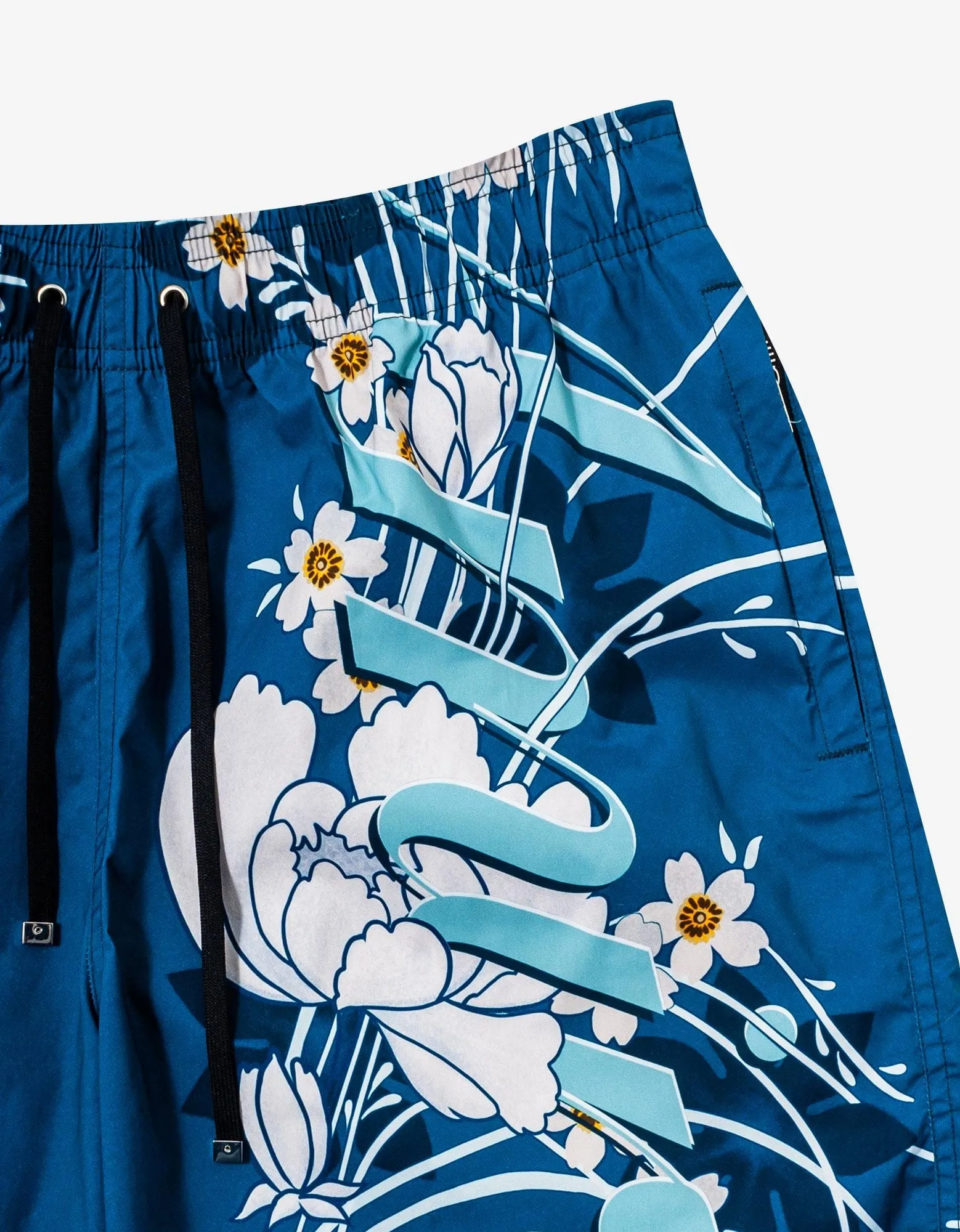 Amiri Blue Floral Amiri Swim Shorts sold by Zoo Fashions product image thumbnail 4