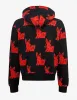 Amiri Black Rabbit Allover Hoodie sold by Zoo Fashions